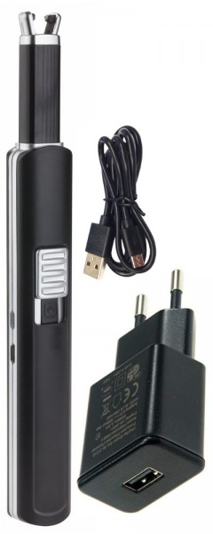 TFA 98.1119.01 Plus Elektronisches Lichtbogen Stabfeuerzeug mit USB Netzteil