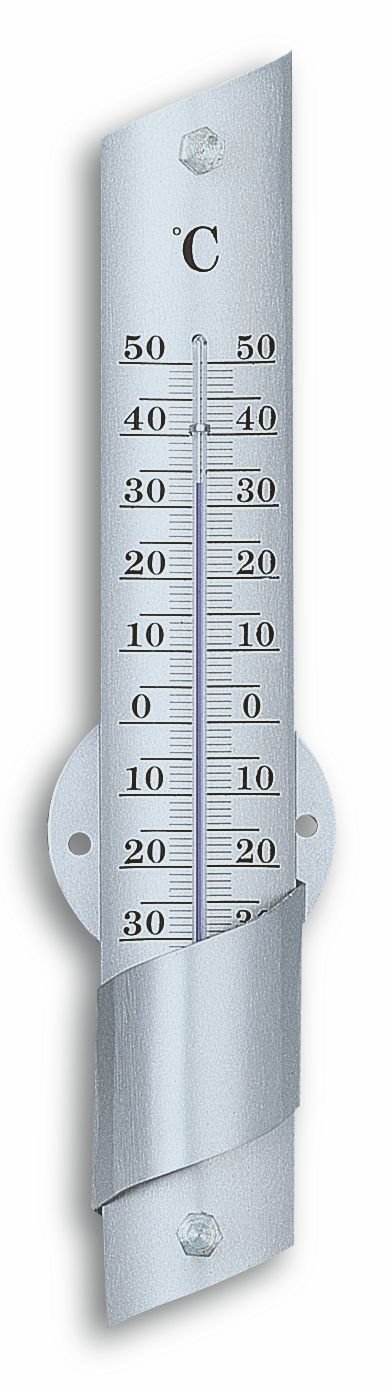 TFA 12.2029 Analoges Innen-Außen-Thermometer aus Aluminium