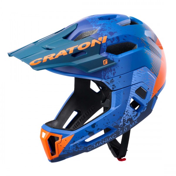 Cratoni C-Maniac 2.0 MX Enduro Downhill Freeride Fullfacehelm Kinnbügel Bikeparknorm