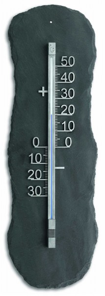 TFA 12.5012 Analoges Außenthermometer aus Schiefer Wetterfest