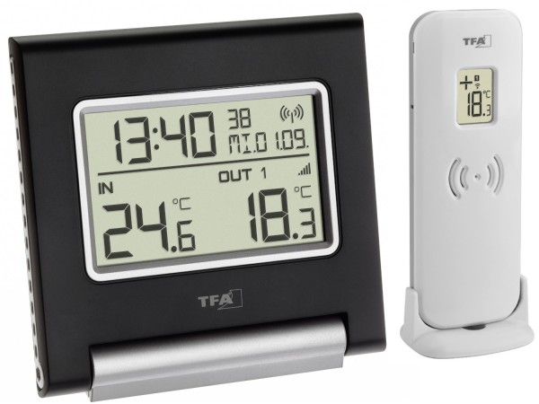Funk-Thermometer SPOT TFA 30.3030 Funkuhr Temperaturkontrolle