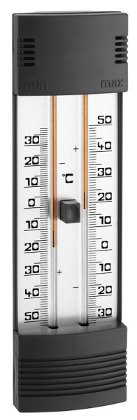 TFA-Dostmann analoges Max-Min-Thermometer mit Aluminium-Skala TFA 10.3016
