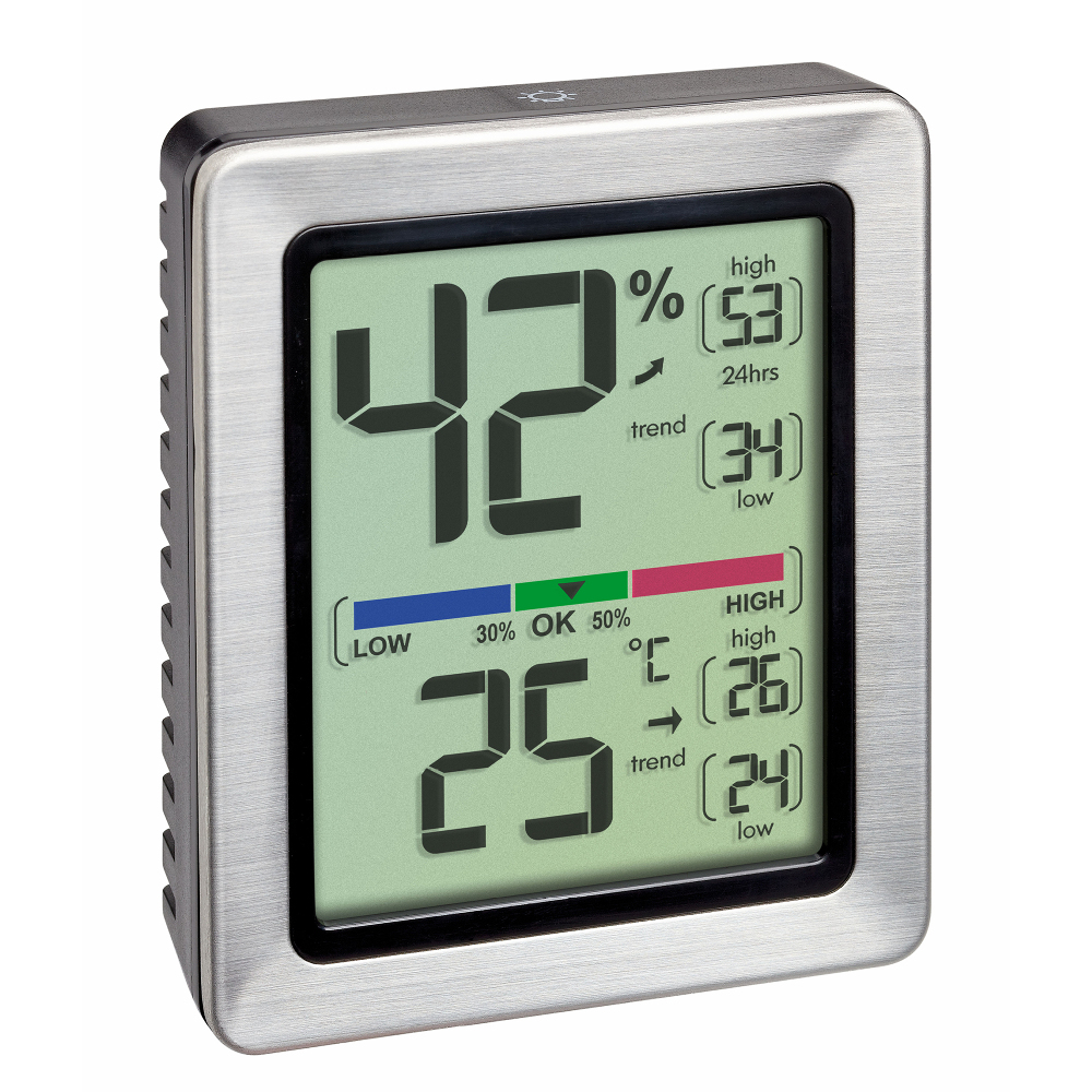 TFA 30.5047.54.K.EK Exacto Thermometer Hygrometer digital inkl ISO Zertifikat 