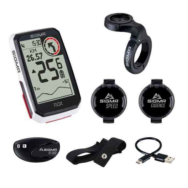 Sigma Rox 4.0 Sensor Set GPS Bike Computer Navi Fahrradtacho Komoot