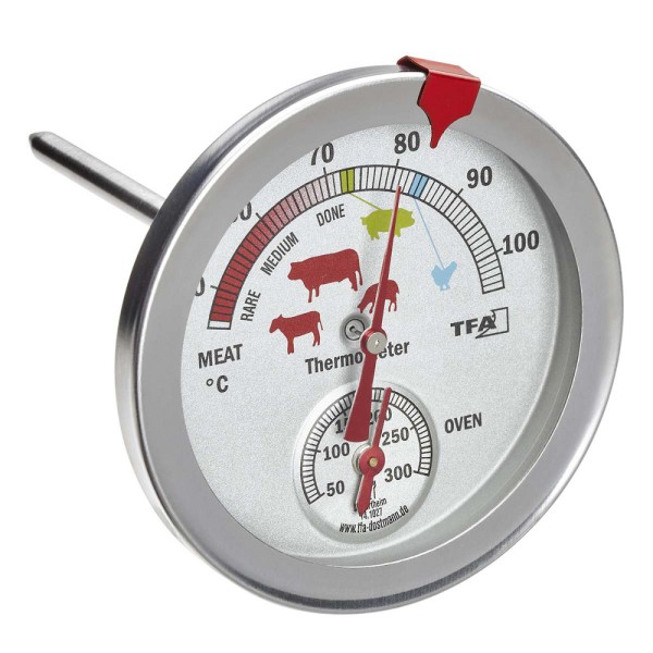 Analoges Braten / Ofenthermometer TFA 14.1027 Einstich Thermometer