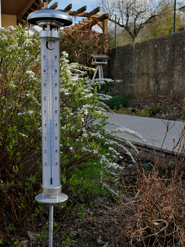 Solino, grand thermomètre solaire de jardin - Jardiland