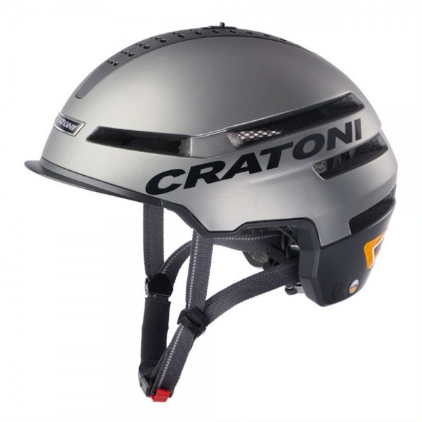 Cratoni E-Bike Helm Smartride 1.2 Fahrradhelm Crash Sensor Blinker Fernbedienung City Helm