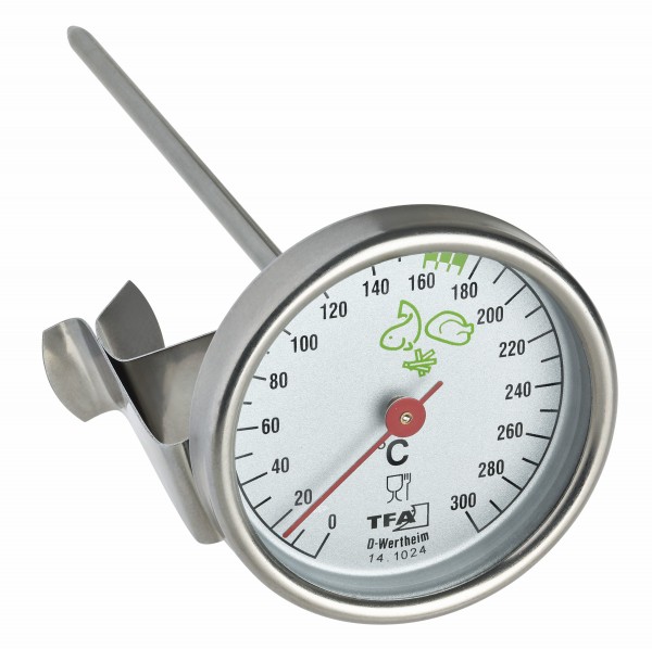 TFA 14.1024 Analoges Fett-Thermometer aus Edelstahl