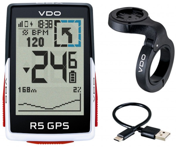 VDO R5 GPS Fahrradcomputer Biketacho Radcomputer 64051
