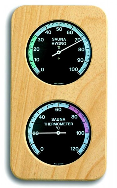 Sauna-Thermo-Hygrometer TFA 40.1004 Massivholz